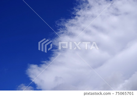 Background material Blue sky and clouds 75065701