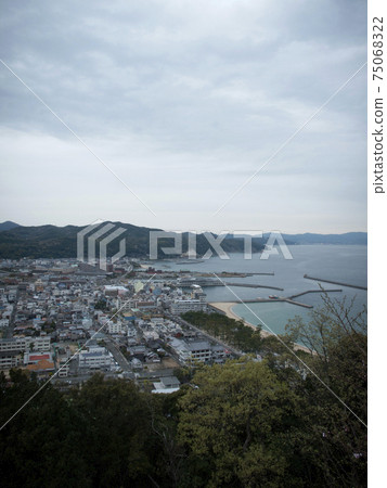 淡路島洲本城的風景 淡路島洲本城的風景 75068322