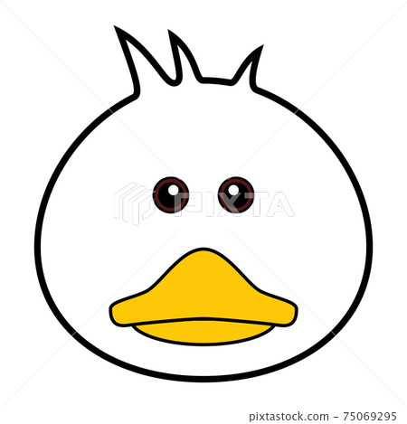 Cute Duck Vector.  75069295