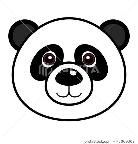 Cute Panda Vector.  75069302