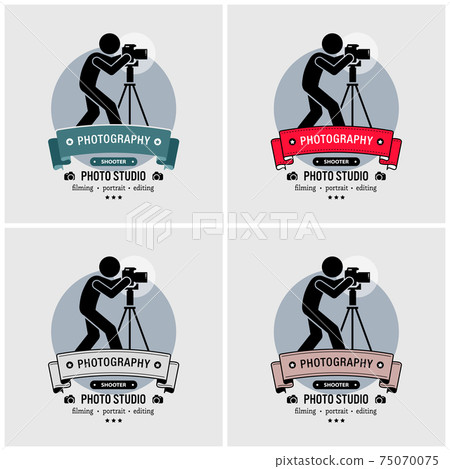 Photographer photography studio logo design. Photographer photography studio logo design. 75070075