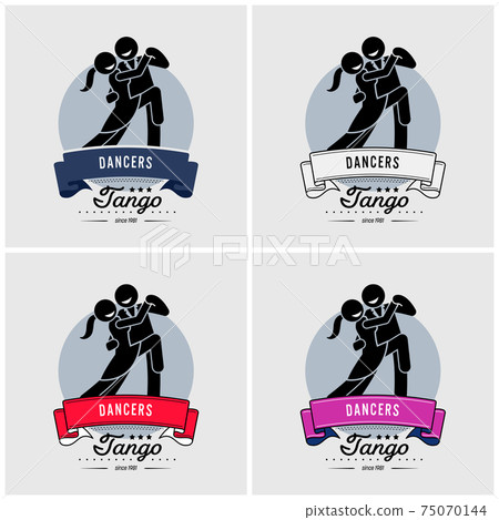 Dancing club or class logo design.  75070144