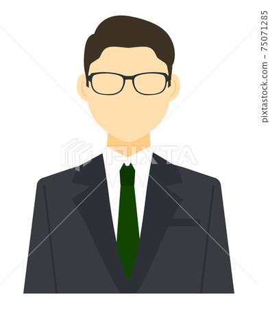 Men in suits with glasses Men in suits with glasses 75071285
