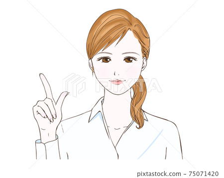 白襯衫指向的女人 白襯衫指向的女人 75071420