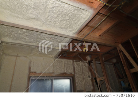 Spray insulation of detached houses Spray insulation of detached houses 75071610