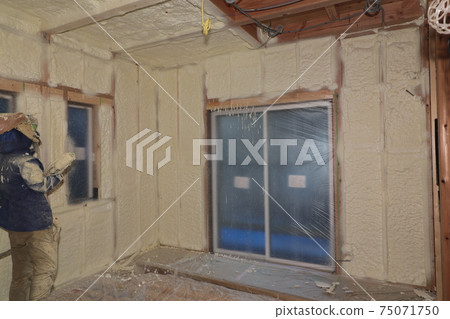 Spray insulation work for detached houses 75071750