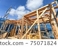 Newly built house on a sunny day 75071824