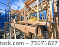 Newly built house on a sunny day 75071827