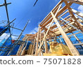 Newly built house on a sunny day 75071828