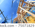 Newly built house on a sunny day 75071829