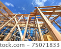 Newly built house on a sunny day 75071833