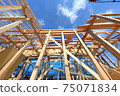 Newly built house on a sunny day 75071834
