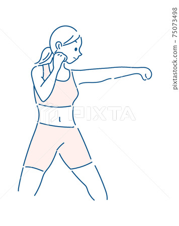 Illustration for boxing Illustration for boxing 75073498