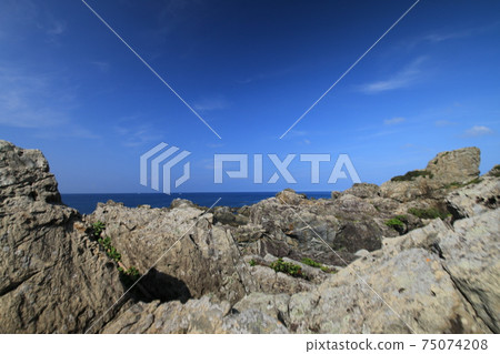 The sea seen from Cape Muroto The sea seen from Cape Muroto 75074208