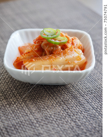 Korean traditional food cabbage kimchi Korean traditional food cabbage kimchi 75074791