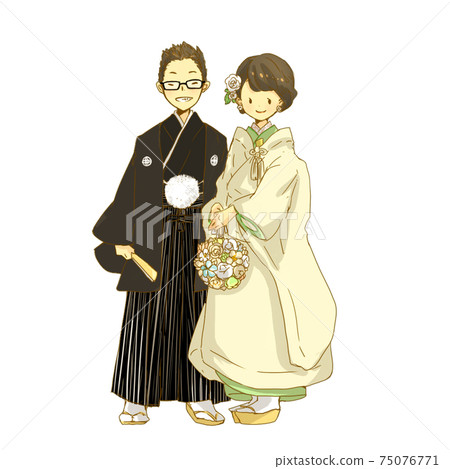Illustration taken before kimono 75076771