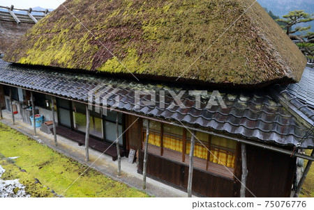 Original scenery of Japan Kayabuki no Sato Miyama Town House 75076776