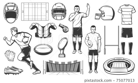 Rugby sport, football American game players items Rugby sport, football American game players items 75077013