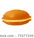 Dorayaki from the side 75077209