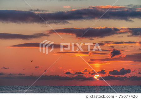 Noboribetsu Ayoro coast dawn Noboribetsu Ayoro coast dawn 75077420
