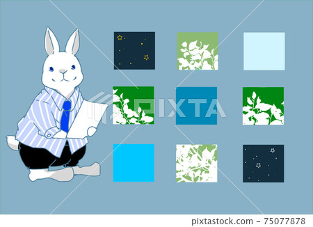 Rabbit in work mode Rabbit in work mode 75077878