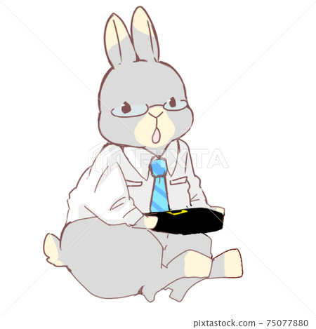 Office worker rabbit Office worker rabbit 75077880