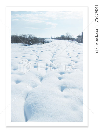 Film photo snow scene 75079041