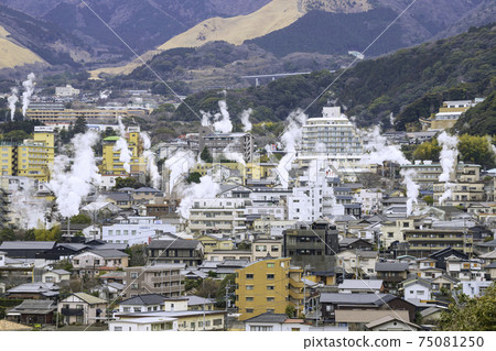 從大分縣別府市由克姆里天文台看到的美麗風景 75081250