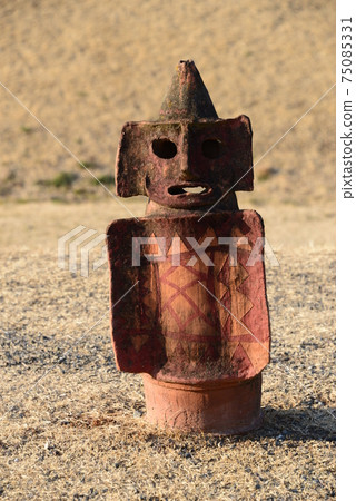 Scenery of haniwa of the Kofun Kingdom Gunma and Hodota Tombs Scenery of haniwa of the Kofun Kingdom Gunma and Hodota Tombs 75085331