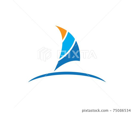Sailing boat logo 75086534