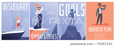 People leaders looking in future for searching goal and success business strategy People leaders looking in future for searching goal and success business strategy 75087220