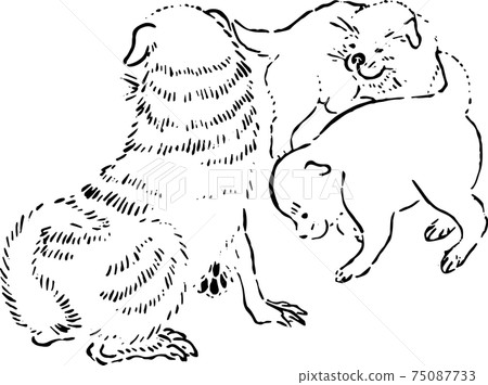 Parent and child of a dog Parent and child of a dog 75087733