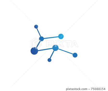 molecule logo vector 75088154