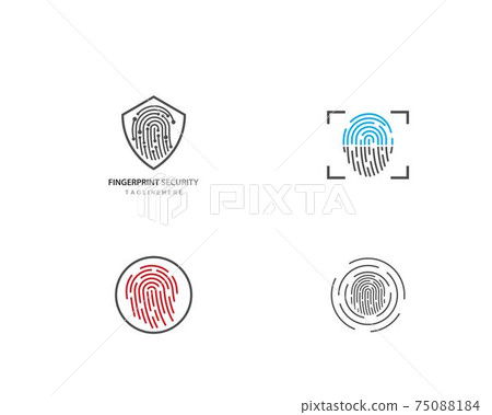 Fingerprint logo vector 75088184