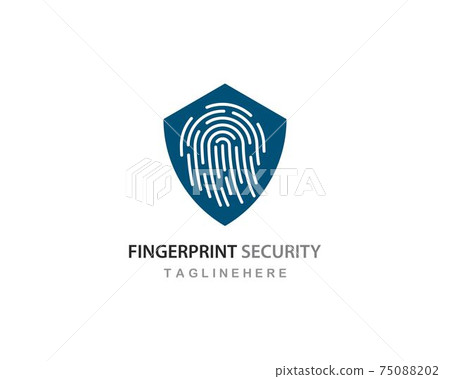Fingerprint logo vector 75088202