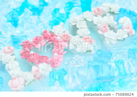Image of underwater with plastic stone 75089024