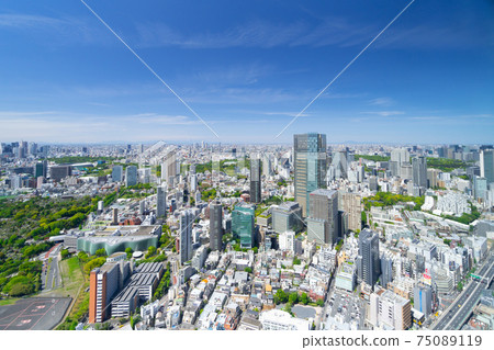 Tokyo Spring: The big city seen from Roppongi Tokyo Spring: The big city seen from Roppongi 75089119