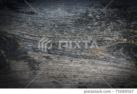 Old dark wooden texture. Selective focus Old dark wooden texture. Selective focus 75089567