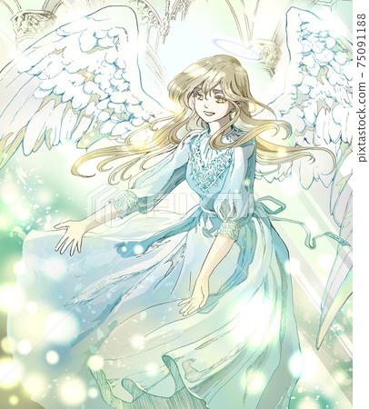 Angel illustration: color 75091188