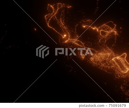 Orange particles Orange particles 75091679