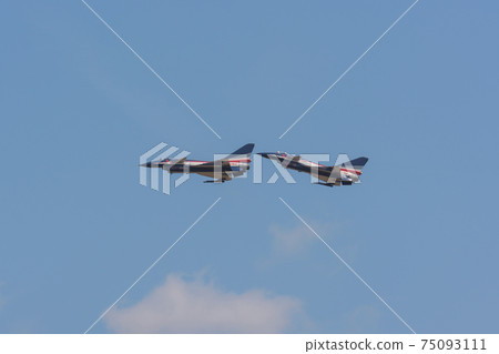 Chinese Air Force J-10 August 1st formation formation break 75093111