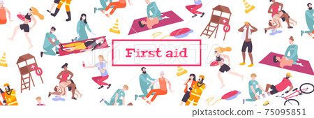 First Aid Pattern Composition 75095851