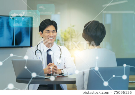 Doctor's Examination Hospital Medical Digital Technology Image 75096136