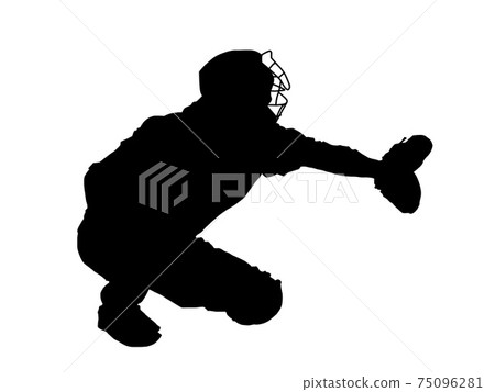 Baseball Catcher Gesture Icon Stock Vector by ©angelp 270619260