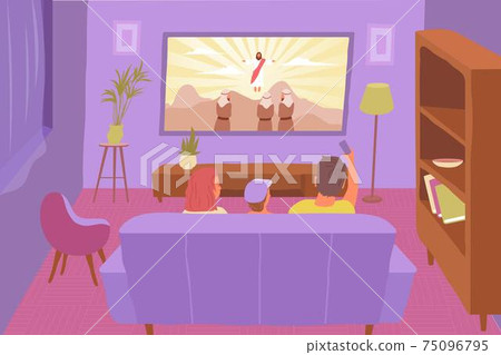 TV Religion Flat Composition 75096795