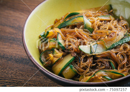 Noodle with mixed Vegetables. High quality photo. 75097257