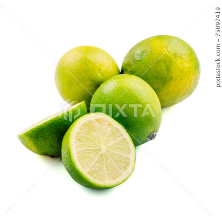 Citrus fruits isolated on white. High quality photo. 75097419