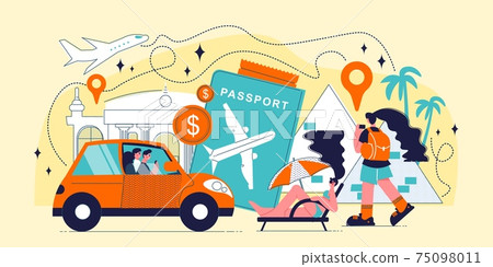 Travel On Vacation Composition 75098011