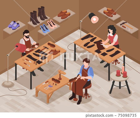 Shoemaker Isometric Composition 75098735