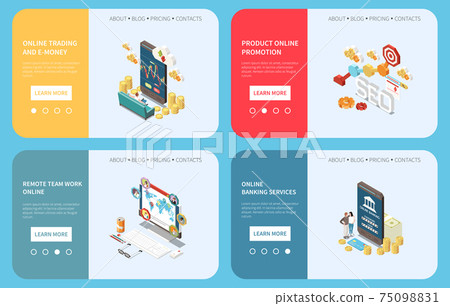 Digital Transformation Banners 75098831